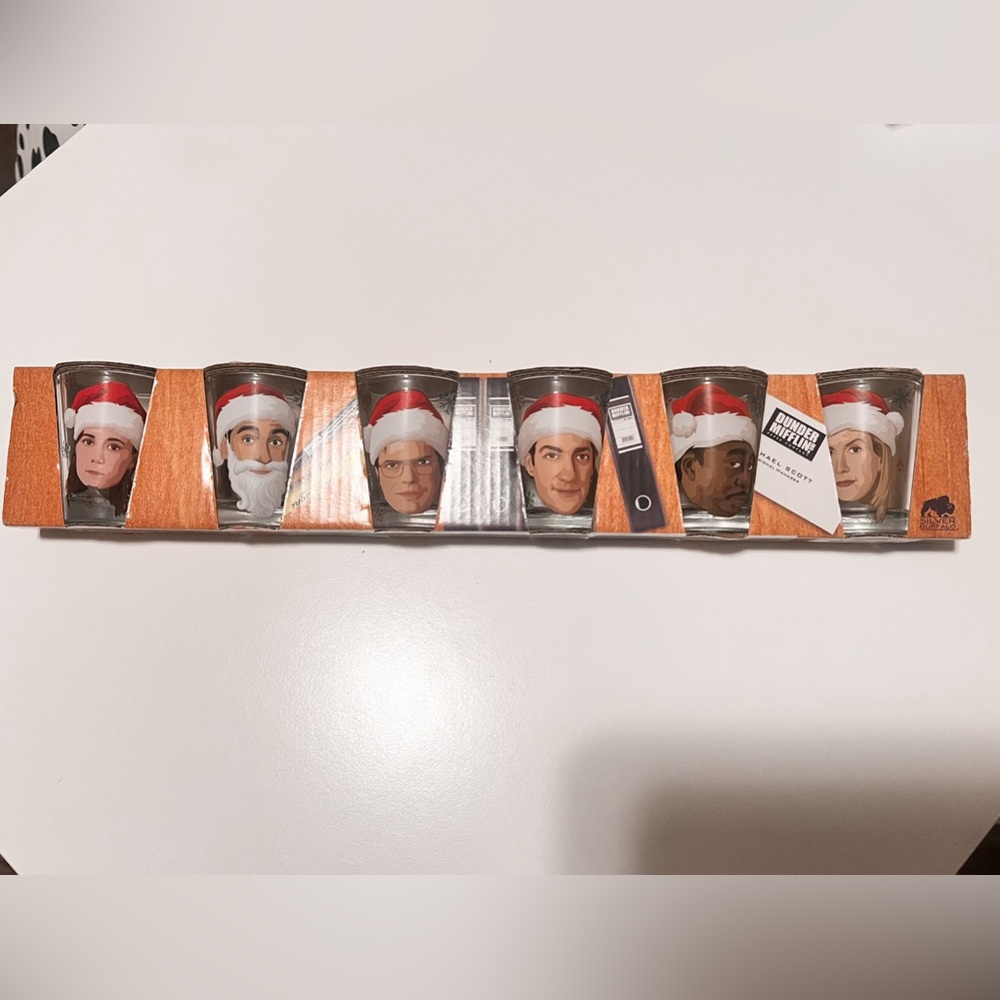 The Office Christmas Shot Glasses